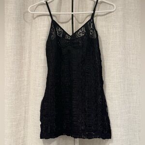 BKE Black Lace Camisole Top